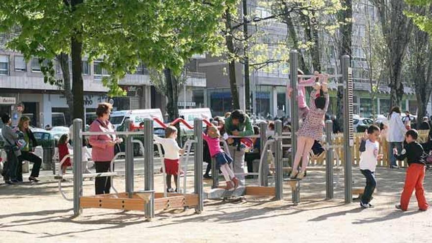 Parque infantil de la avenida de Castelao, en Coia.