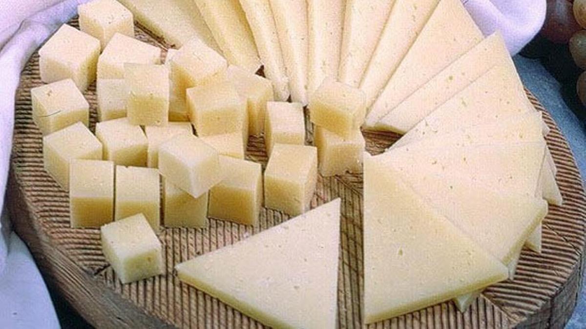 Una tabla de quesos manchegos.