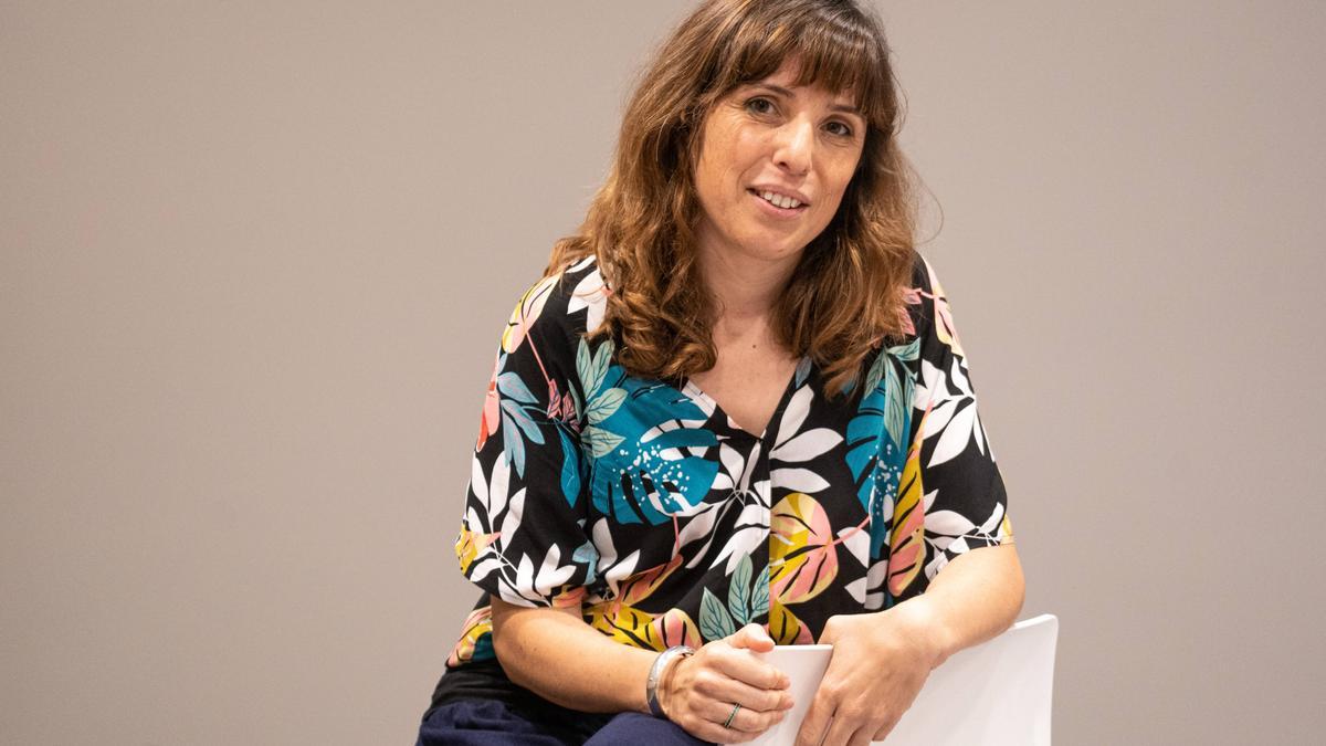 Alba Gómez Gabriel, este lunes, antes de la gala en que ha recibido el Premi BBVA Sant Joan.