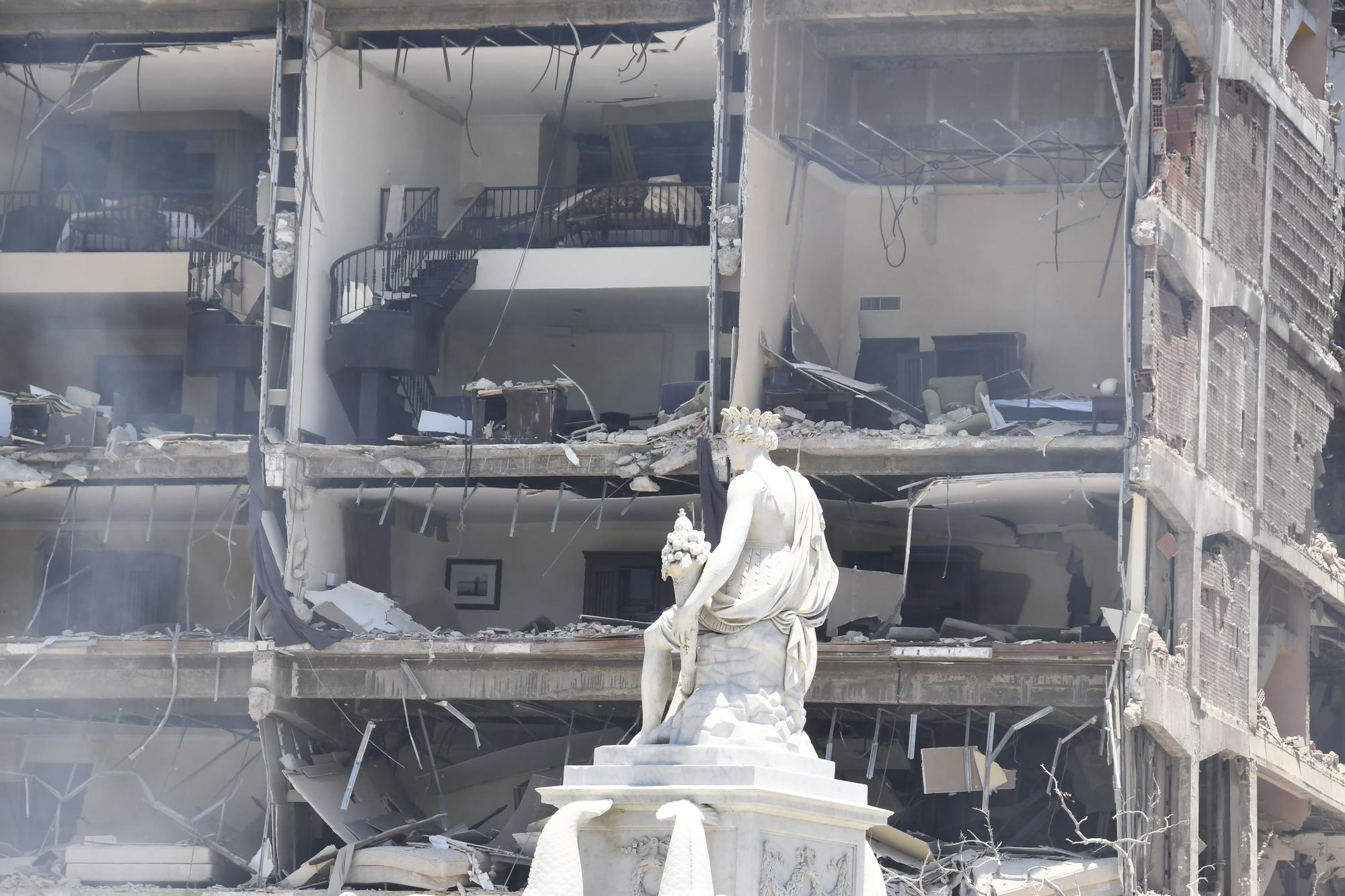 Así quedó el Hotel Saratoga tras la explosión de La Habana