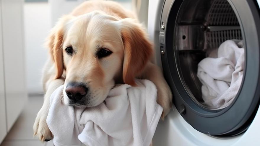 Adiós al pelo de perros y gatos en la ropa: lo que tienes que meter en la lavadora para dejarla como nueva