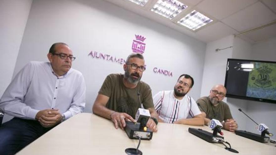 Picornell, Maraboto, González y Grimal, durante la presentación de la matinal Alma de Acero.