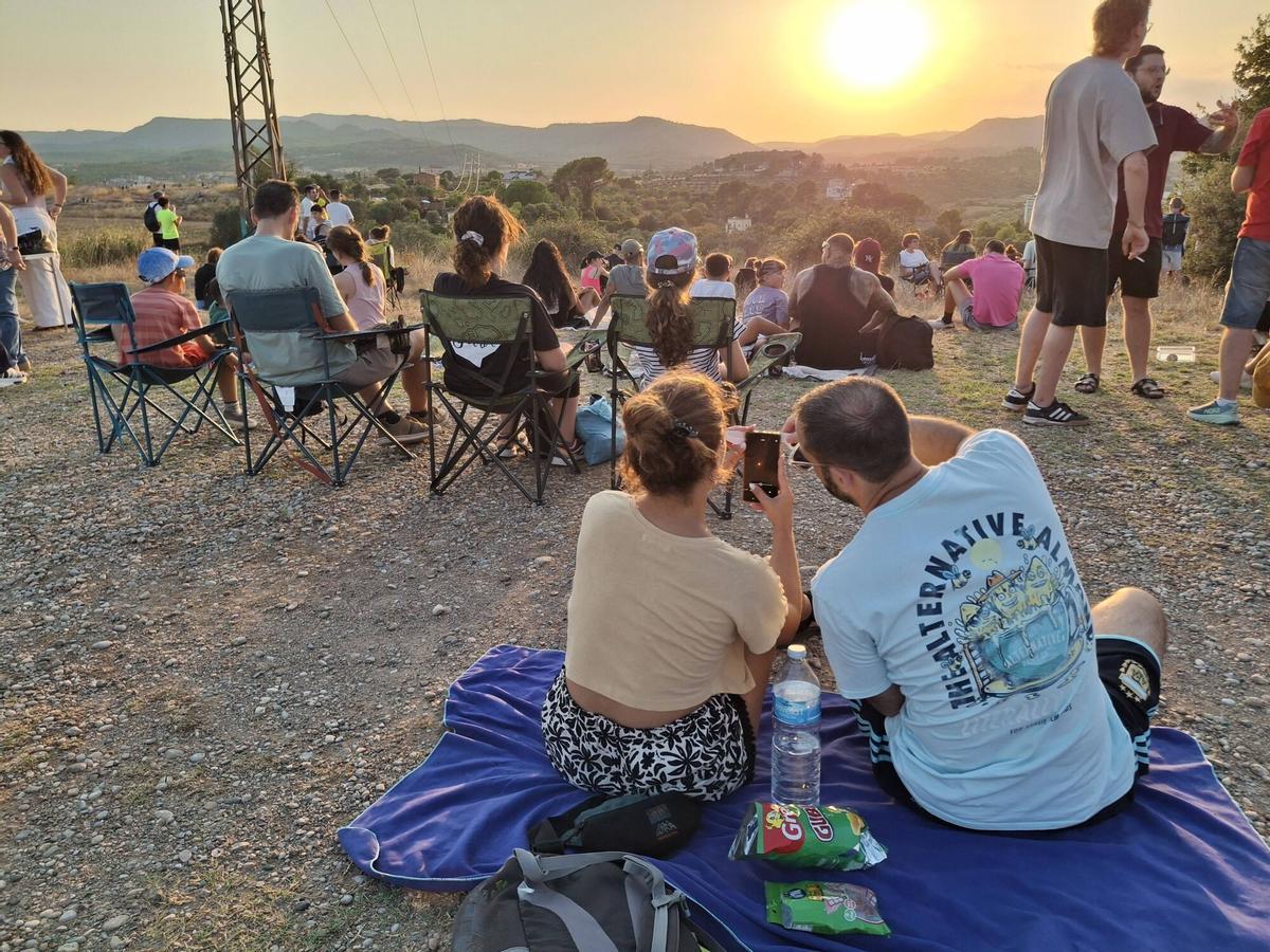 Així es va veure l'eclipsi des del centre de Manresa