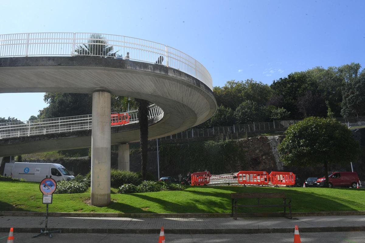 Últimos trabajos de reforma del paso a Santa Margarita