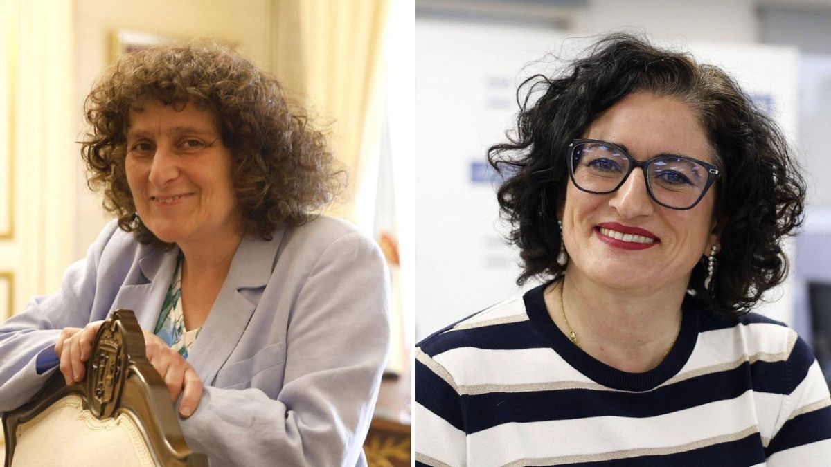 Goretti Sanmartín y Lucía Calvo, regidoras de Santiago y Teo respectivamente