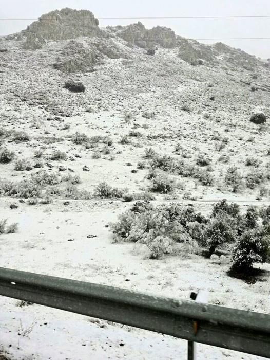 Nieve en Antequera.