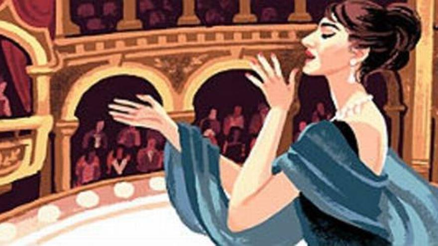 Google rinde homenaje a Maria Callas