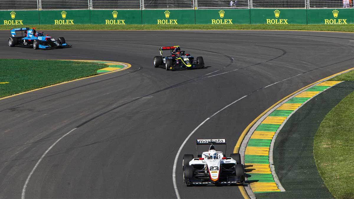 Pepe Martí, durante la carrera en Melbourne
