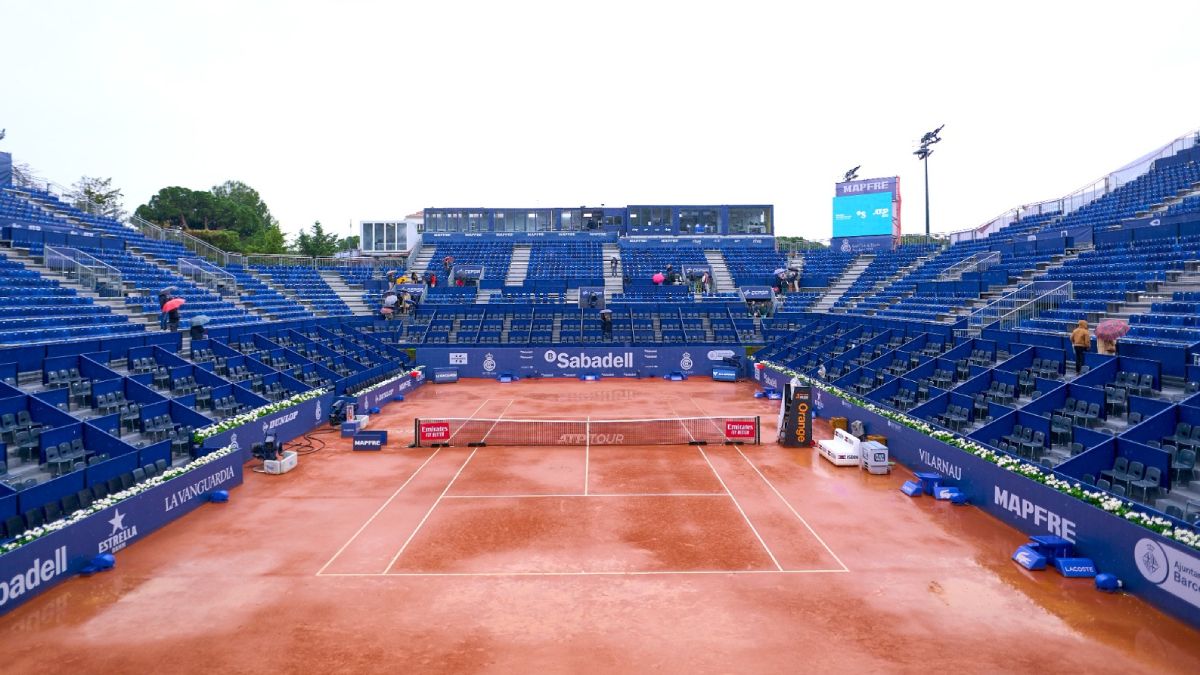 La lluvia aguó la jornada del Barcelona Open