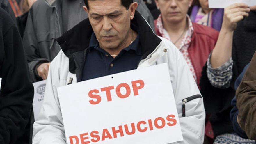 Protesta contra los desahucios.