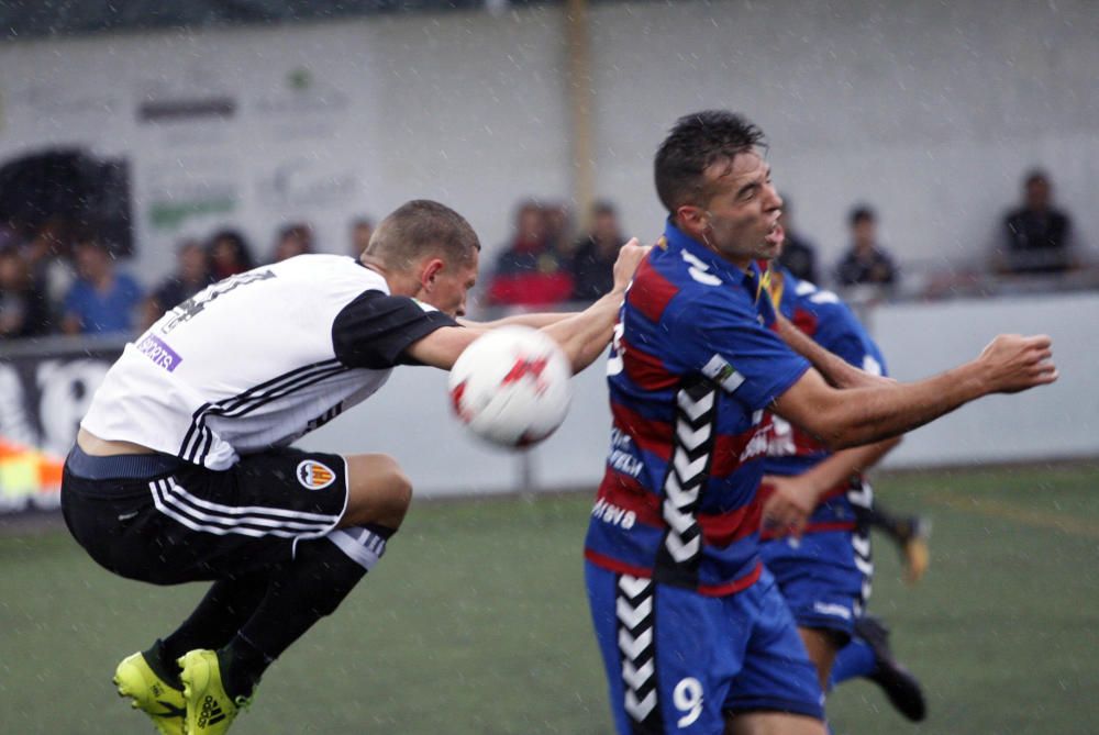 Les millors imatges del Llagostera-Valencia Mestalla (2-2)