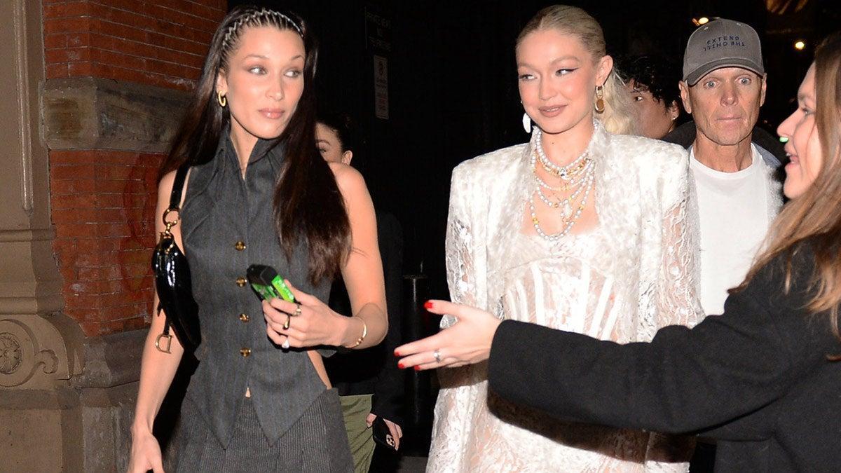 Gigi y Bella Hadid en el cumpleaños de Gigi en Nueva York