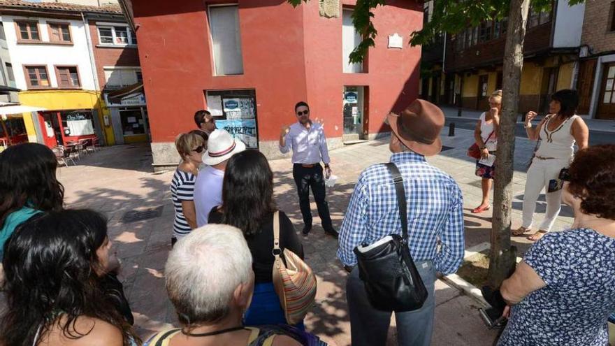 Luis Benito, el año pasado, durante la visita.