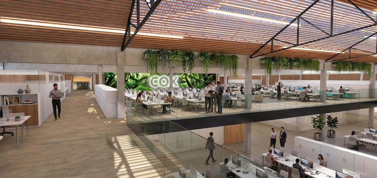 Las imágenes de la transformación de la nueva sede del Grupo Cox en Sevilla