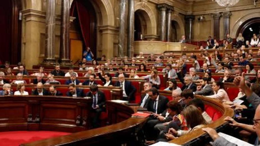 El Parlament, durant el ple del dia 7 de setembre de 2017.