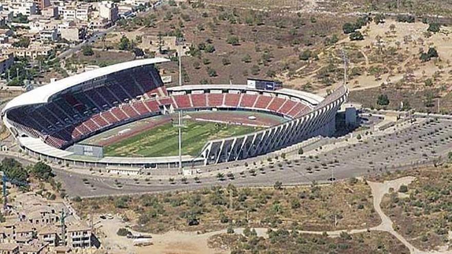 Imagen aérea de Son Moix, en donde se ubicará la nueva pista de atletismo que proyecta Cort.