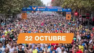Recorrido y cortes de tráfico por el Medio Maratón de Valencia
