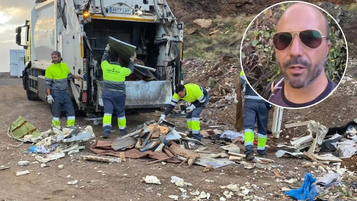 El creador de contenido ha denunciado que en muchos parajes de la isla se acumula basura