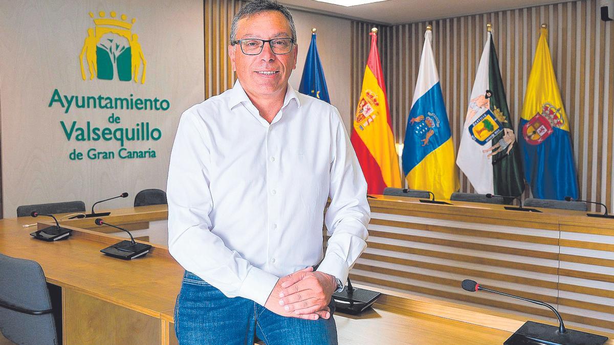 El alcalde de Valsequillo, Francisco Atta, de Asamblea de Barrios (Asba), que tiene como socio de Gobierno a Coalición Canaria.