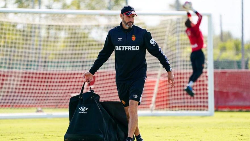 Moreno, en Son Bibiloni, durante un entrenamiento.