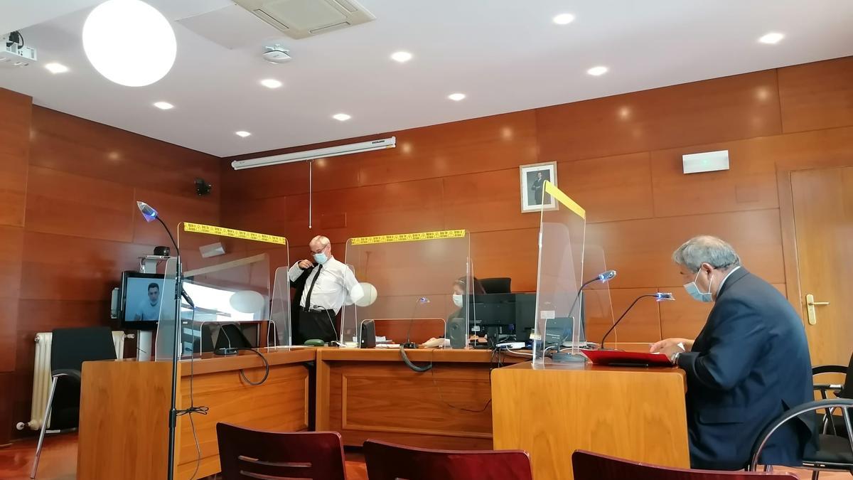 Un juicio telemático en los juzgados de Zamora