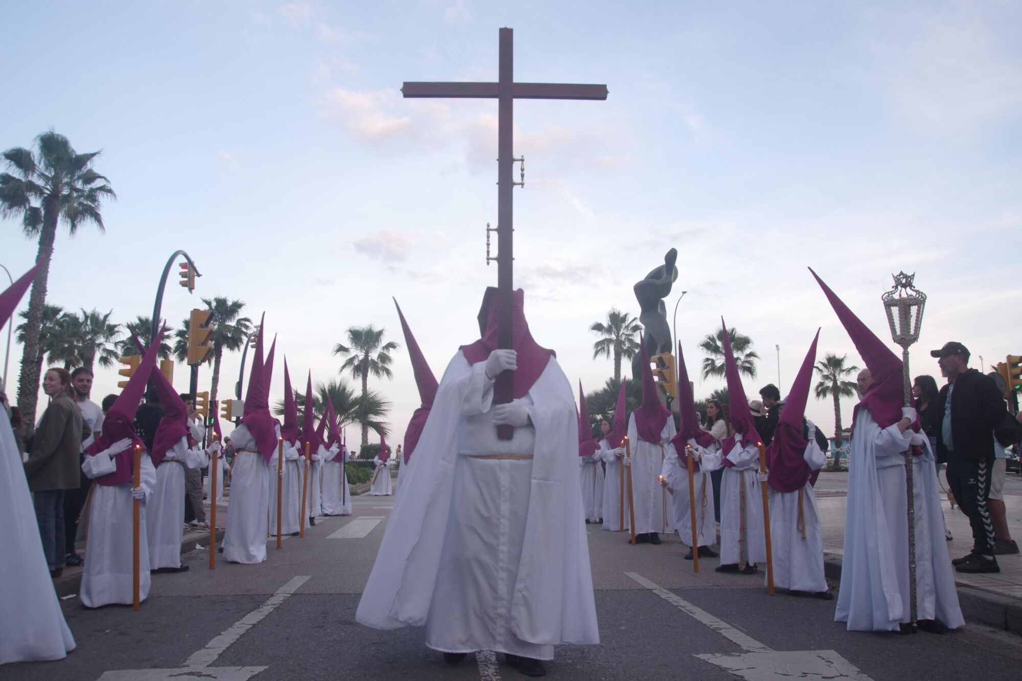 Primera procesión por Huelin del Nazareno de la Salud