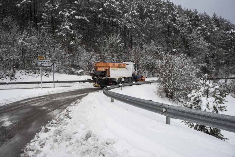 Fotos de la nevada a la Catalunya Central