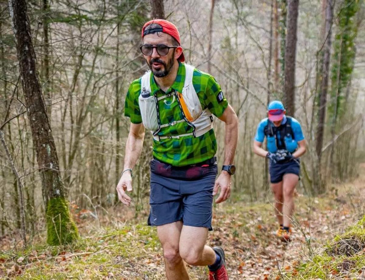 Antolí en una prova de muntanya.