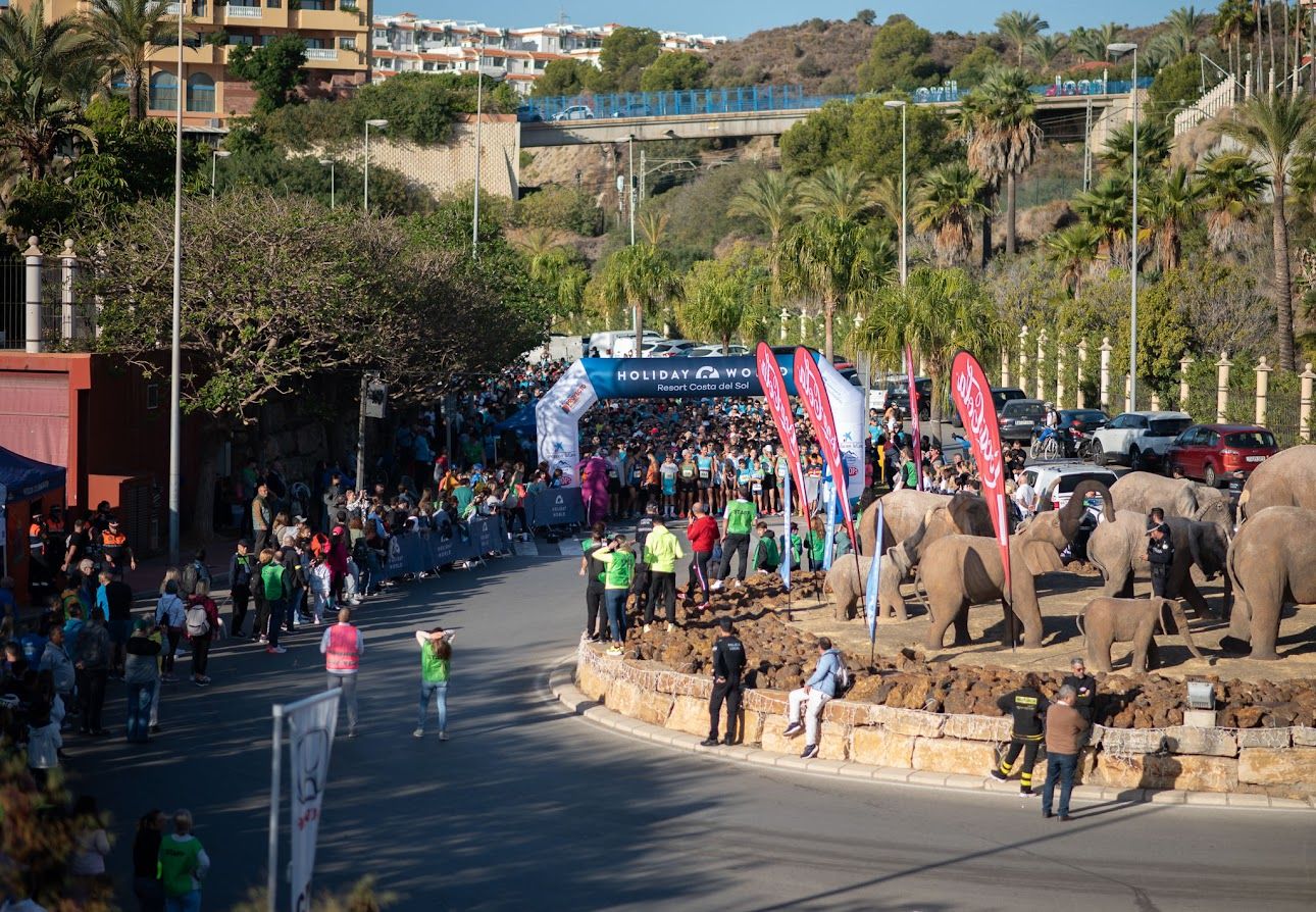 Una imagen de la VIII Carrera Litoral de Benalmádena.