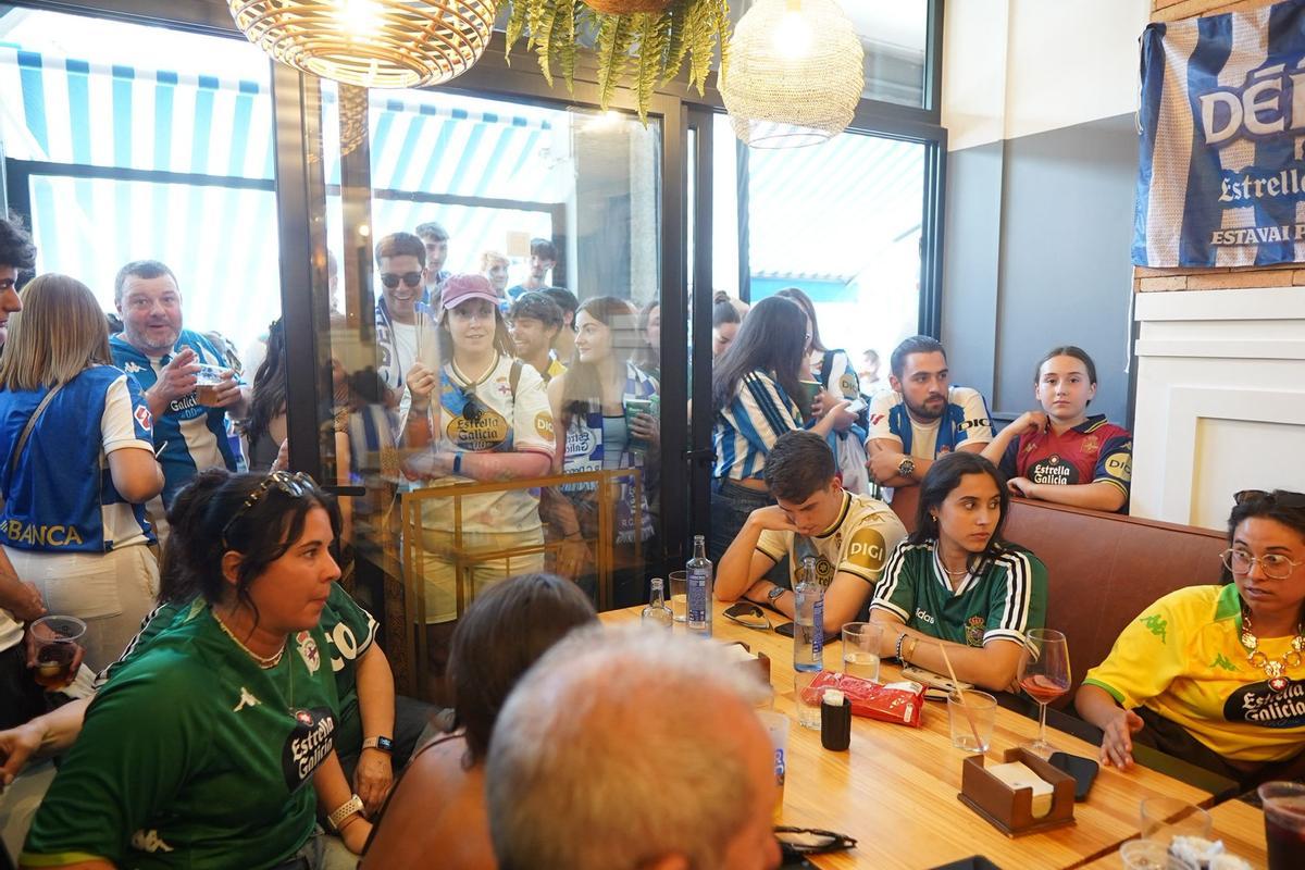 Así se vive el Valladolid-Dépor en los bares de A Coruña