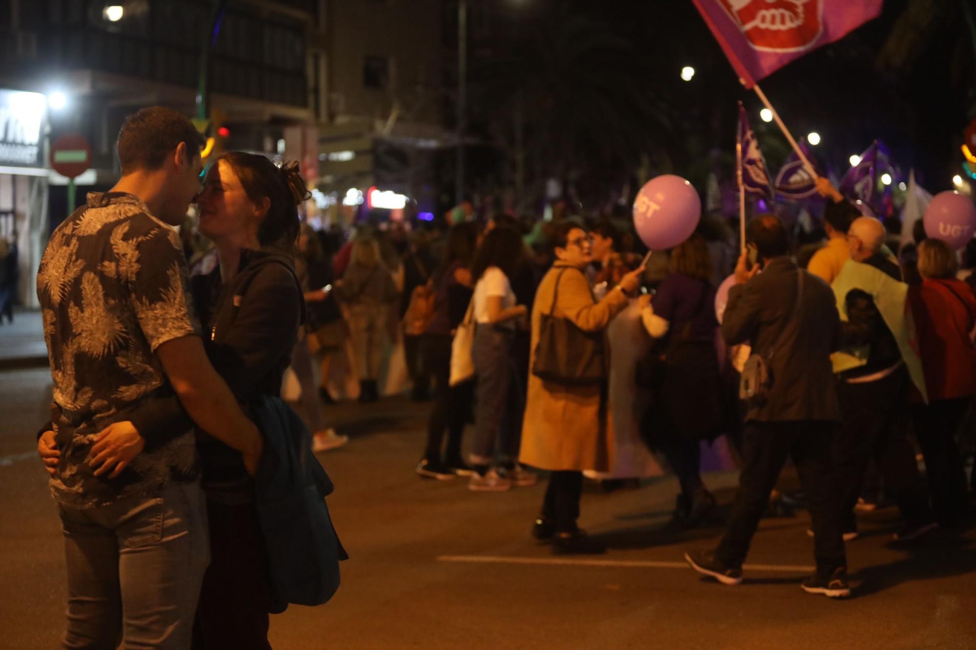 La marcha por el Día Internacional de la Mujer de Málaga, en imágenes