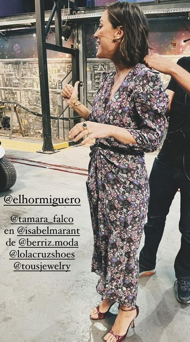 Tamara Falcó con un vestido de Isabel Marant