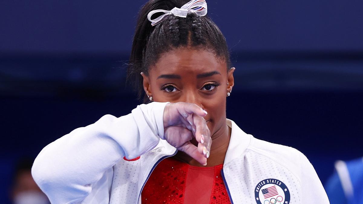 Simone Biles durant els Jocs Olímpics de Tòquio