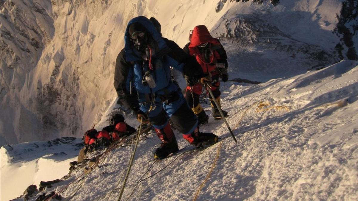 El &quot;Hillary Step&quot; visto desde arriba