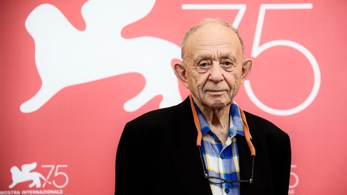 Frederick Wiseman, en la presentación de 'Monrovia, Indiana' en Venecia