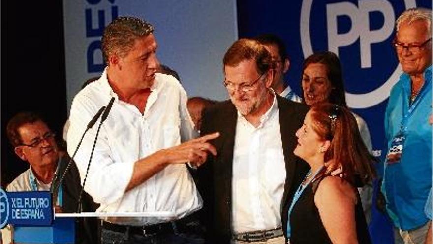 El president espanyol, Mariano 
Rajoy, ahir a Lloret de Mar.