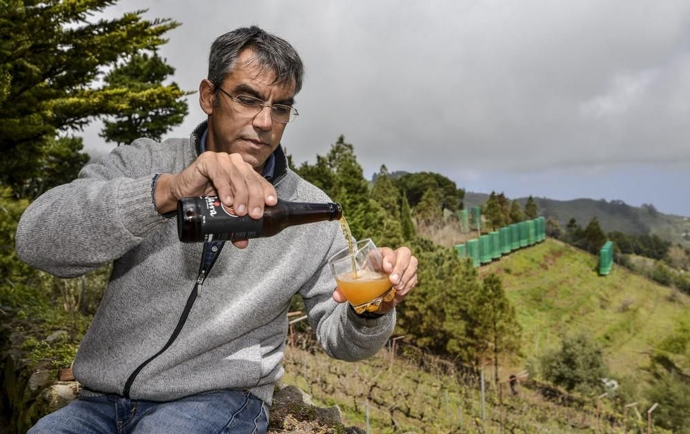 Presentación de una cerveza con agua de nube de Moya