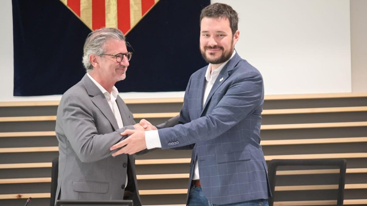 Josep Maria Vallès (Junts) y Bernat Picornell presentan el nuevo ejecutivo de Sant Cugat