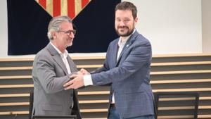 Josep Maria Vallès (Junts) y Bernat Picornell presentan el nuevo ejecutivo de Sant Cugat 