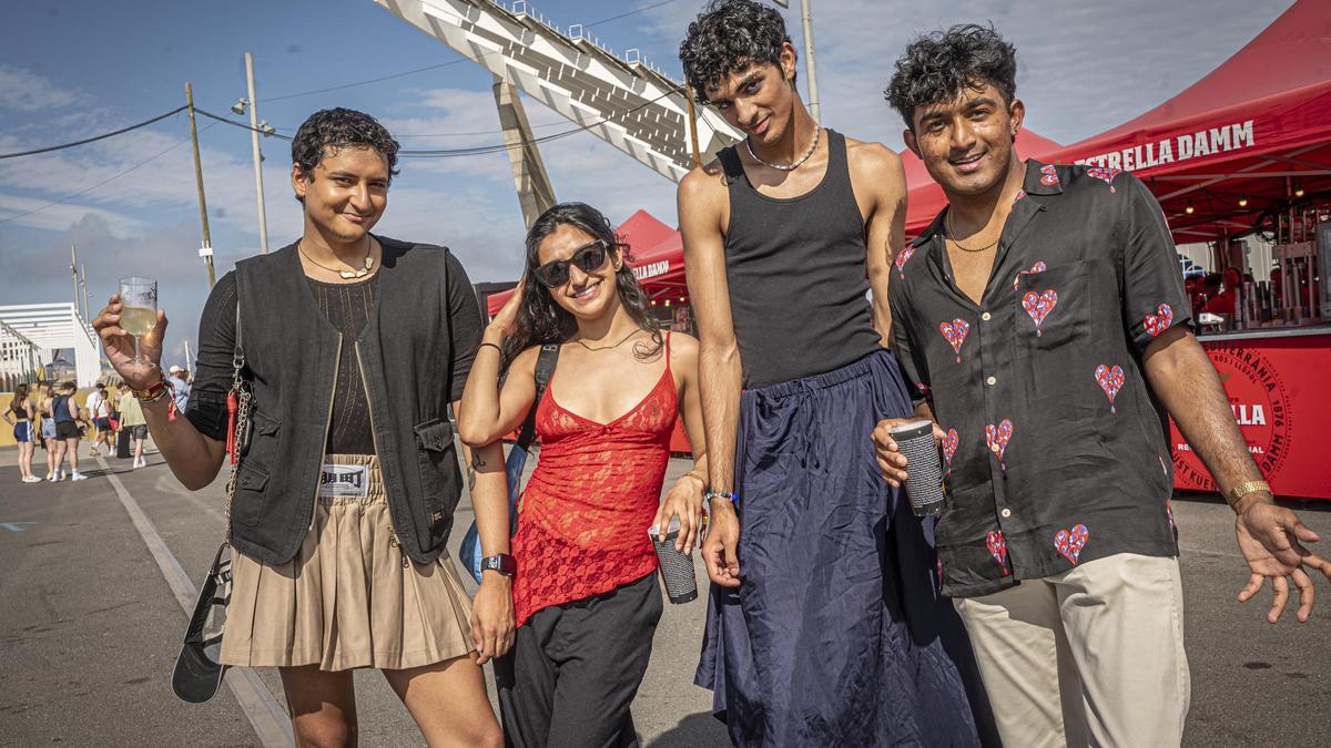 Jaylen, Aaron, Isha y Kobil, de Estados Unidos, en el Primavera Sound de Barcelona