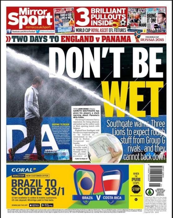 Portada MIRROR viernes 22 de junio de 2018