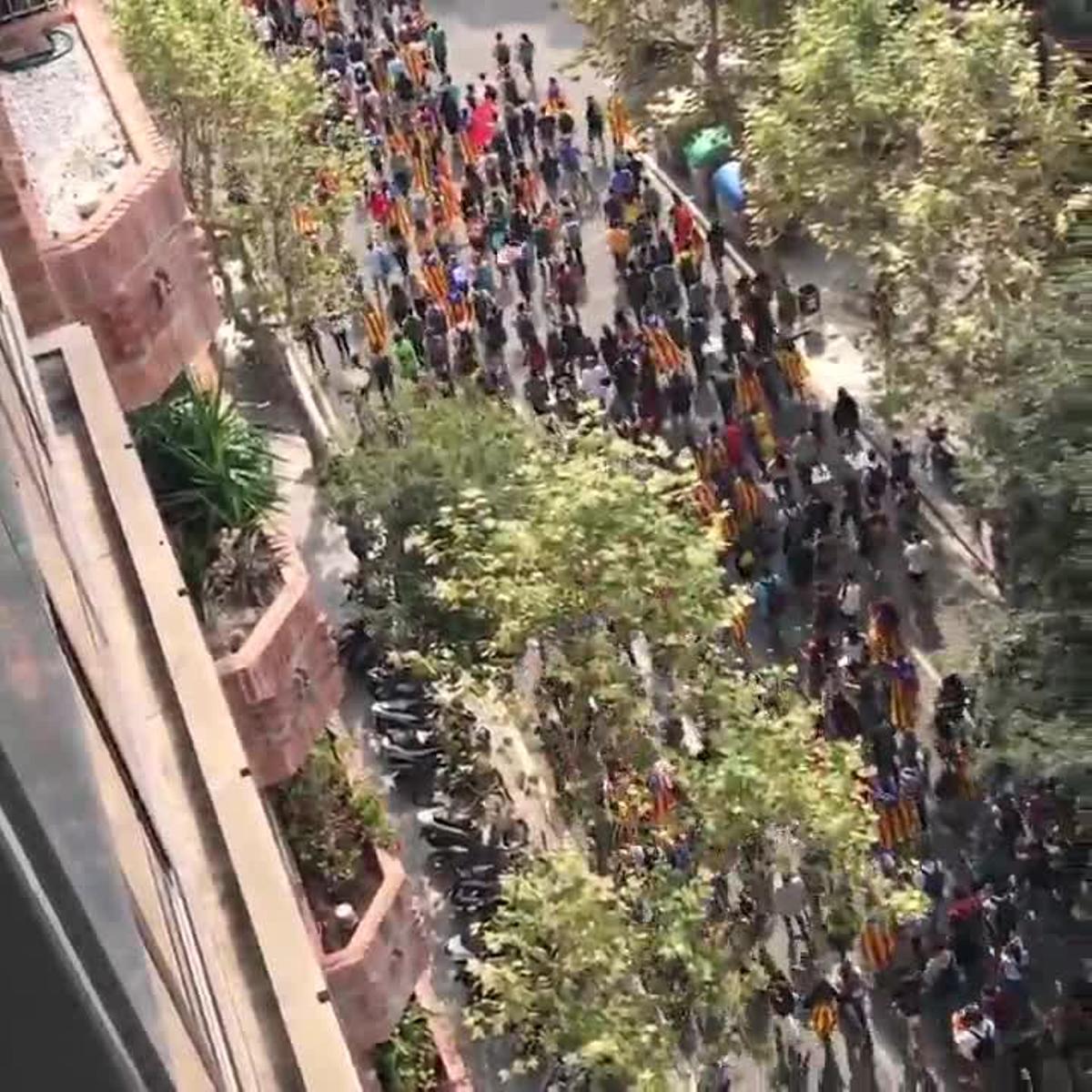 Estudiantes manifestandose