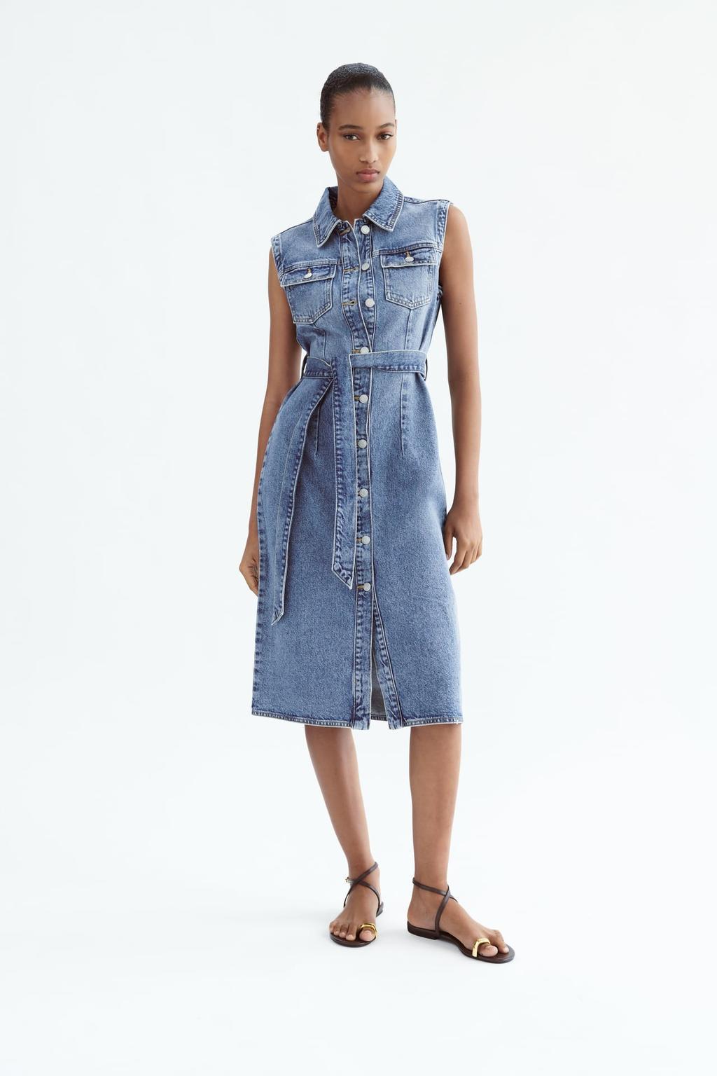 vestidos vaqueros en zara