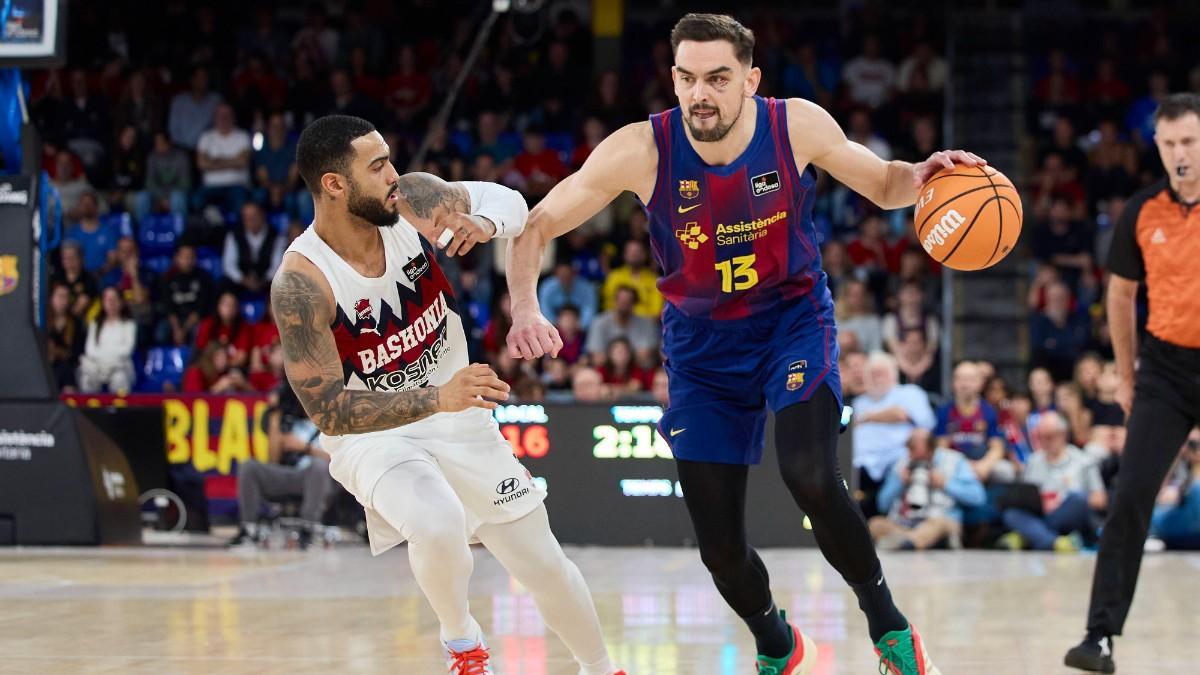 Tomas Satoransky y Markus Howard, en un Barça - Baskonia de Liga Endesa