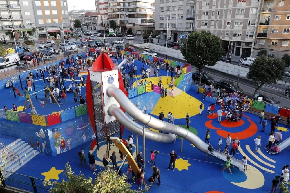 Así es el nuevo parque infantil de Jenaro de la Fuente, en O Calvario -  Faro de Vigo