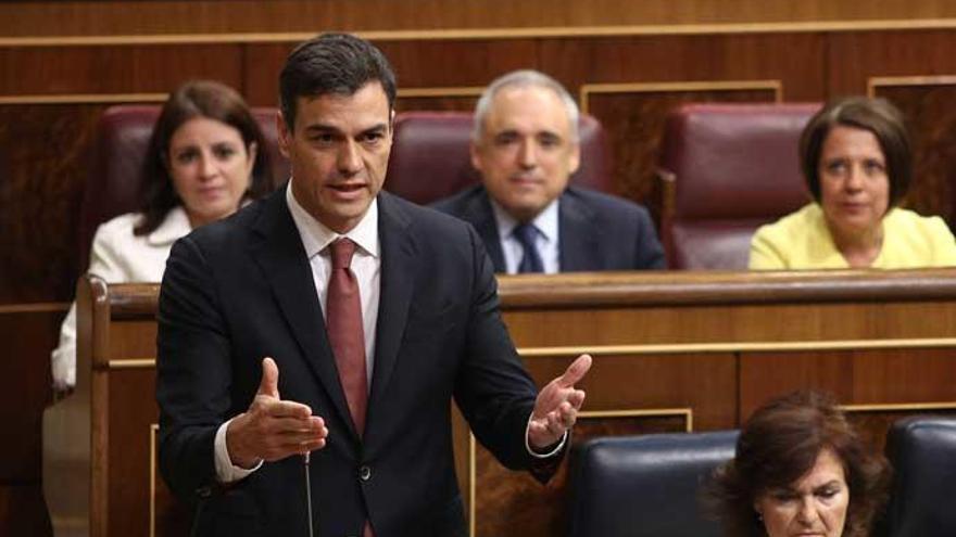 Pedro Sánchez da explicaciones sobre su máster en el Congreso.