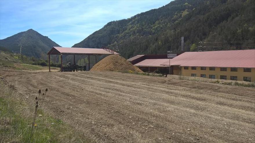 La planta de biomasa de Ansó cierra por falta de rentabilidad
