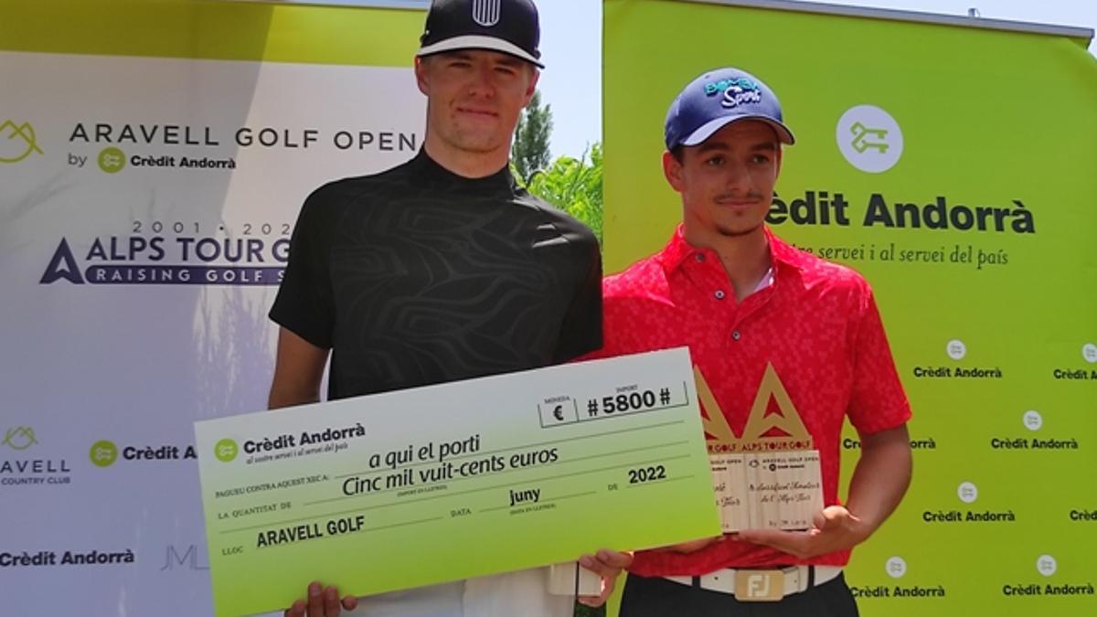 Vaillant ganó el torneo (de rojo) pero fue el finés Alajarvi el que se llevó el cheque de 5.800 euros