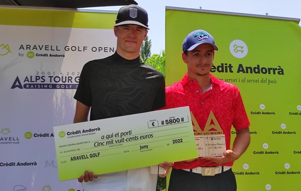 Vaillant ganó el torneo (de rojo) pero fue el finés Alajarvi el que se llevó el cheque de 5.800 euros