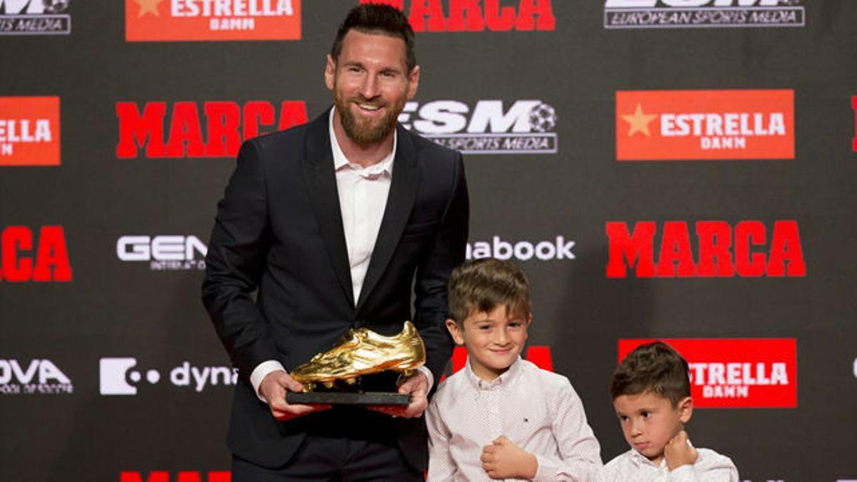 Leo Messi recibió su sexta bota de oro